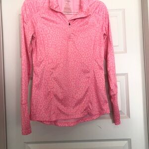 Danskin Pink Print Long Sleeve Activewear Top
